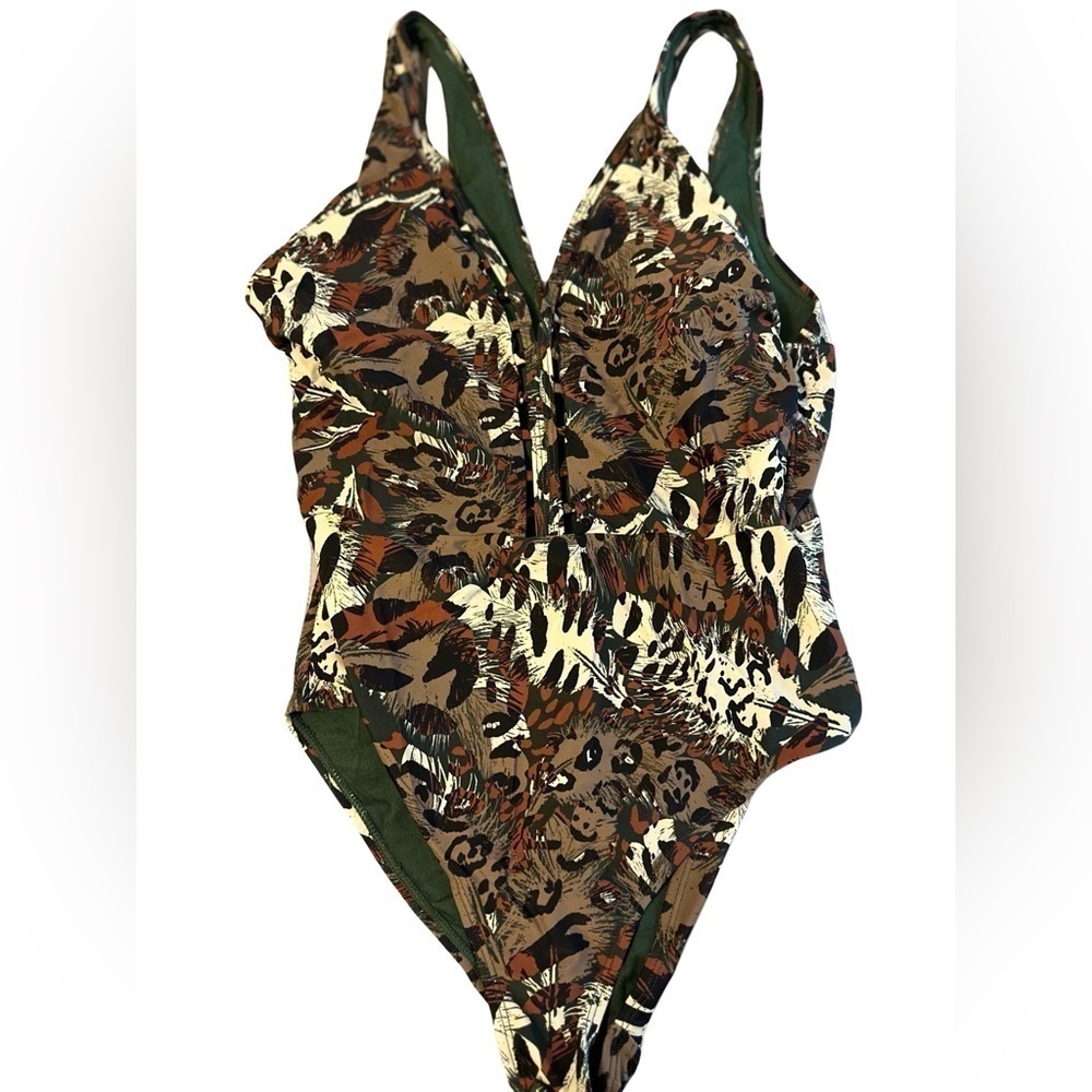 Nicole Miller Swim Plunging One Piece - Picture 2 of 3